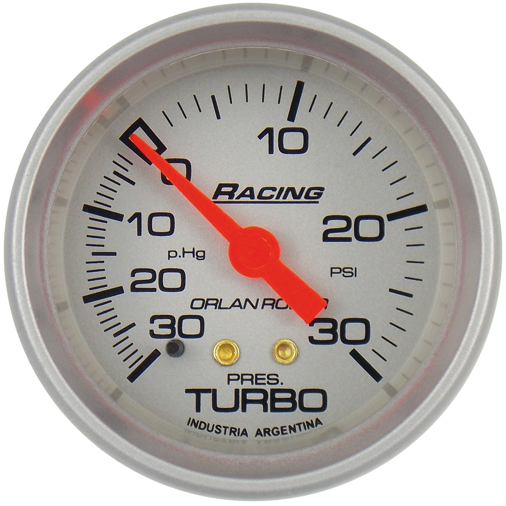 314P30 - MANOVACUOMETRO PRES.TURBO - PLATA